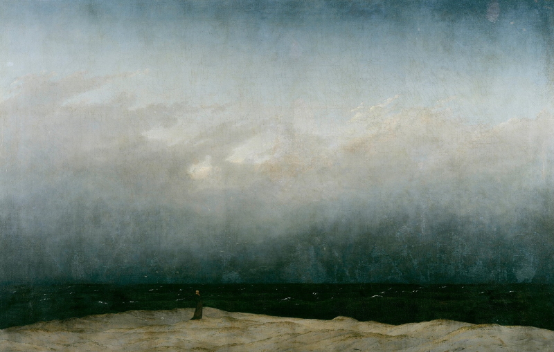 Le moine au bord de la mer